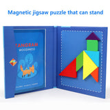 Enfants en bois magnétique Tangram Puzzle