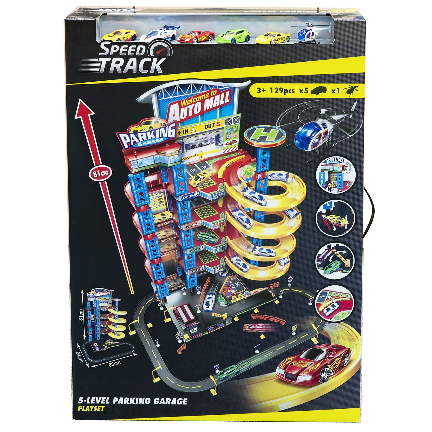 jouet pour enfant speed track garage 5 niveaux