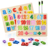 Puzzle En Bois, 2 Pièces Alphabet en Bois