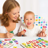 Puzzle En Bois, 2 Pièces Alphabet en Bois