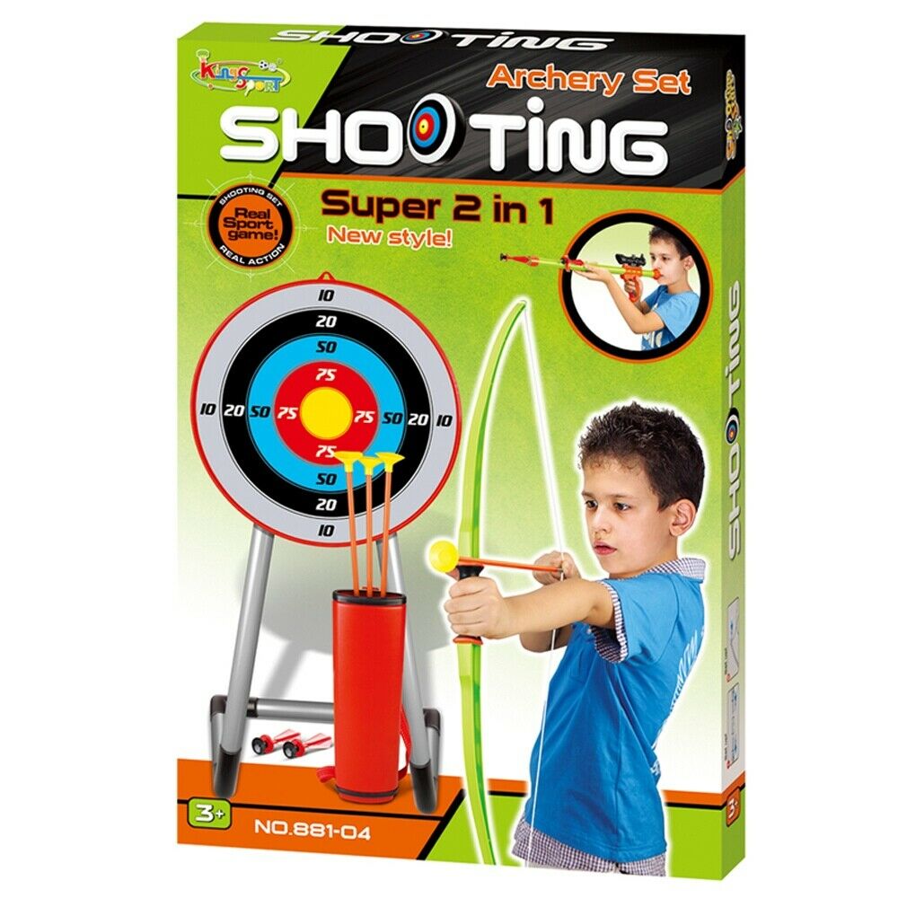 URBNLIVING 2 en 1 Enfants Tir Arc Et Flèche Soufflette Ensemble